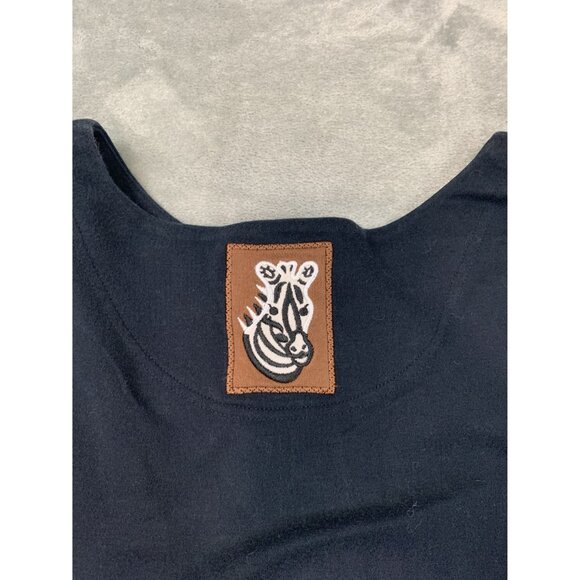 Bechamel Womens 2X Black Cardigan With Animal Embroidery - Picture 10 of 11